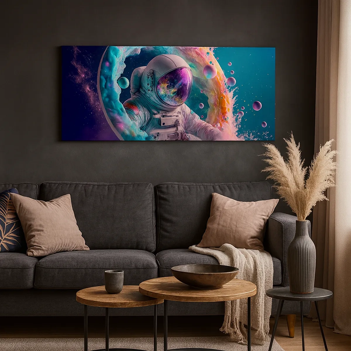 Impression sur toile - Image sur toile - porte des étoiles - 30x30 cm