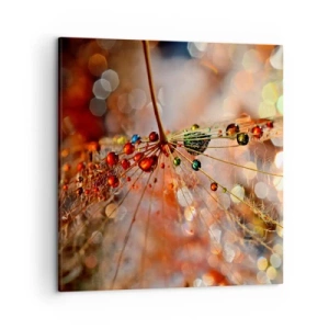 Impression sur toile - Image sur toile - Enfilé sur un fil d'araignée - 50x50 cm