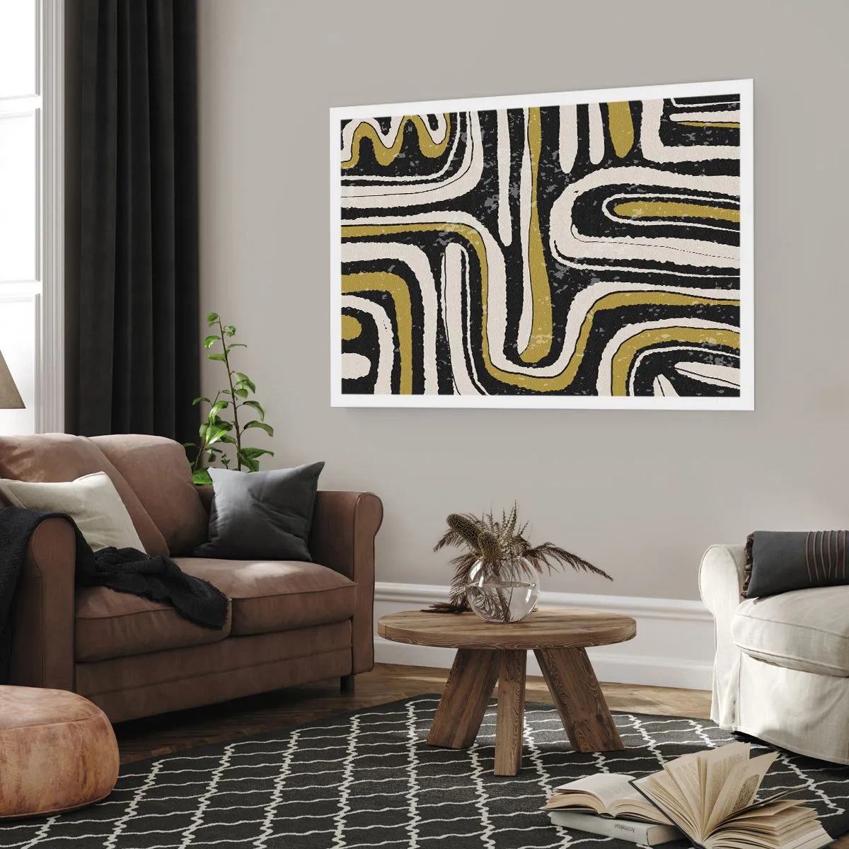 Affiche - Poster - Composition : routes et ruelles - 40x30 cm