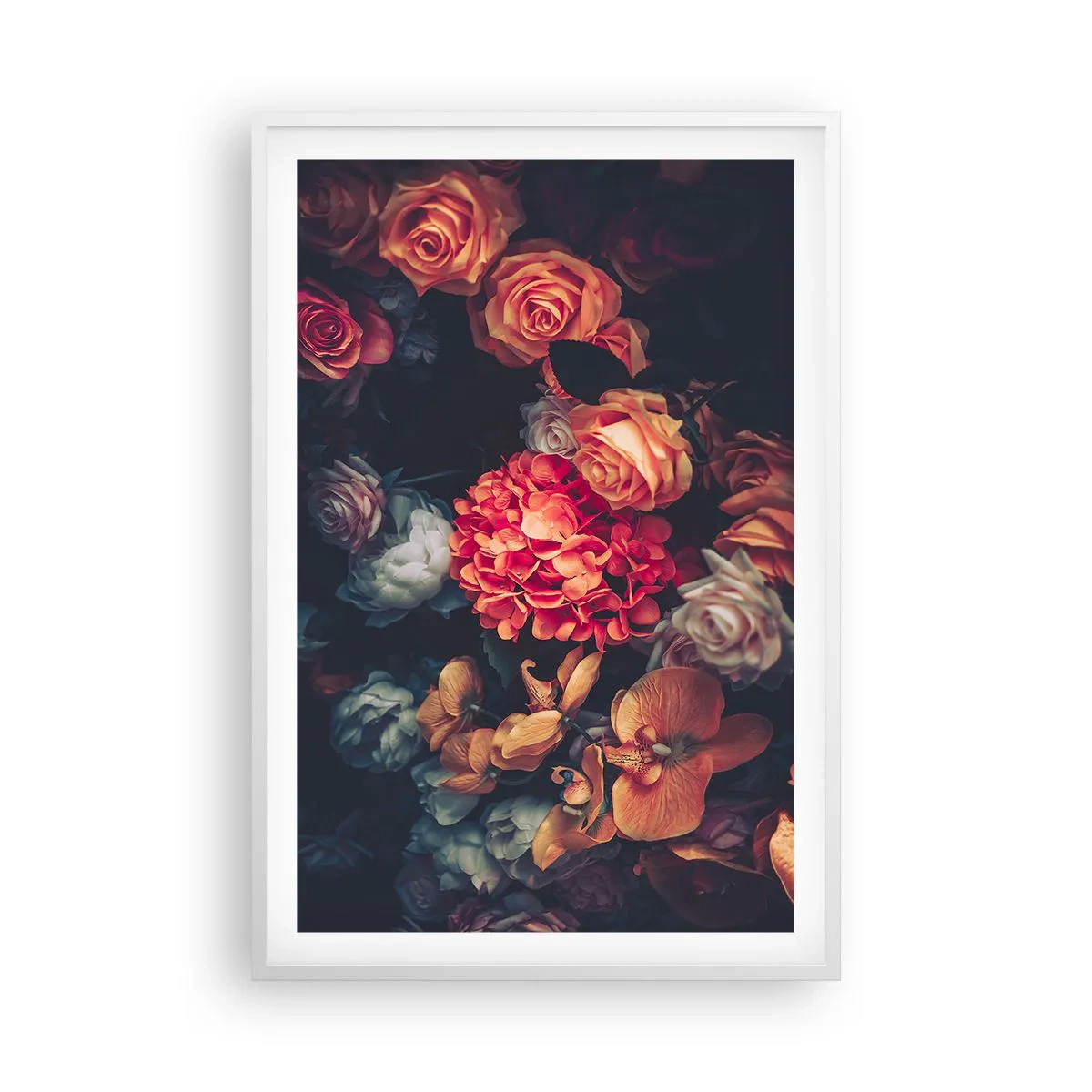 Affiche dans un cadre blanc - Poster - Comme chez les maîtres hollandais - 61x91 cm