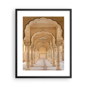 Affiche dans un cadre noir - Poster - Dans le palais du maharaja - 40x50 cm
