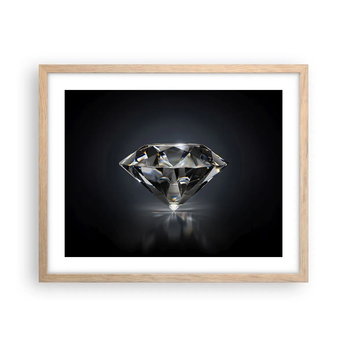 Affiche dans un chêne clair - Poster - La meilleure amie - 50x40 cm