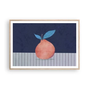 Affiche dans un chêne clair - Poster - Convexité et plan - 100x70 cm