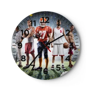 Horloge murale - Pendule murale - Gladiateurs des champs - 30x30 cm