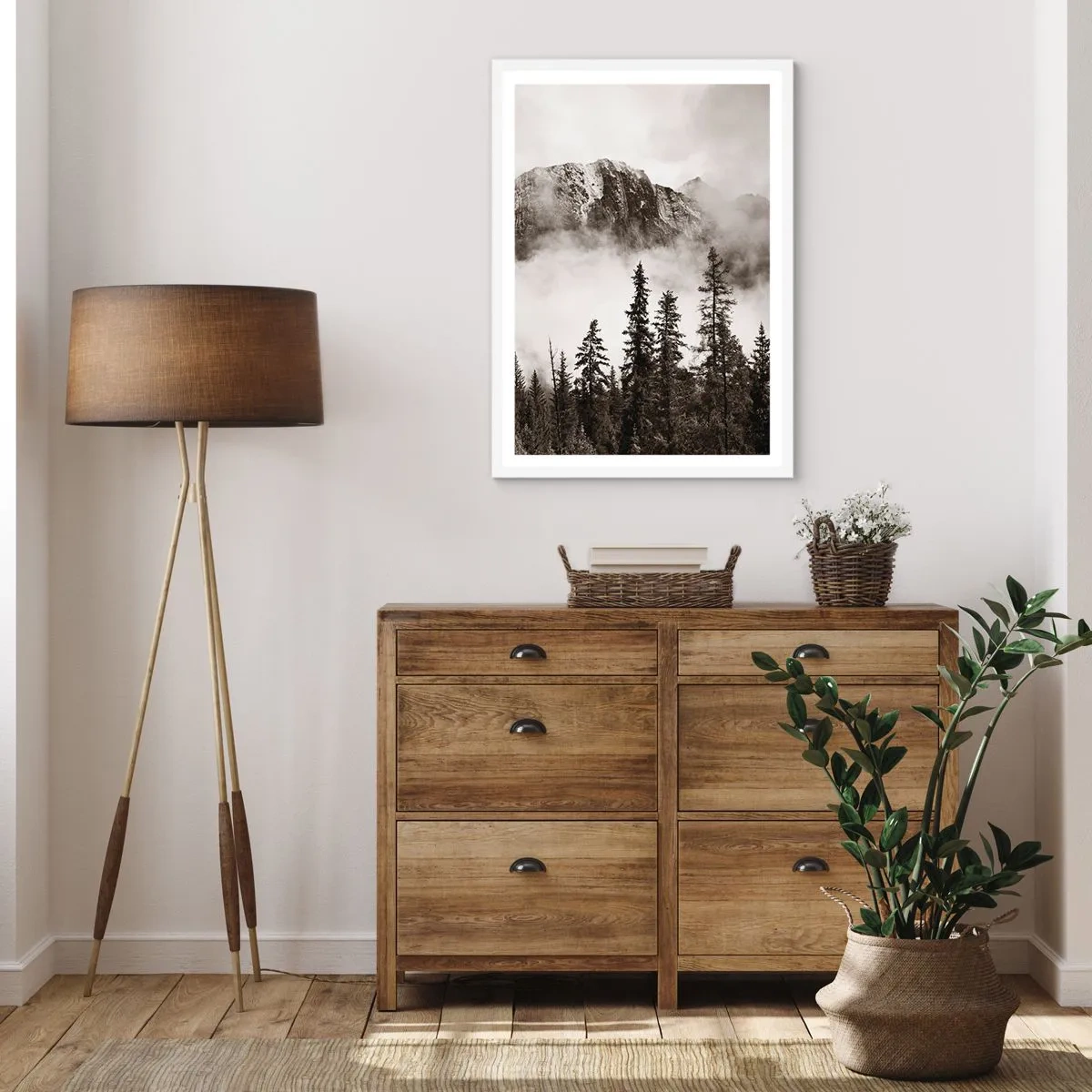 Affiche dans un cadre blanc - Poster - Seigneur de granite - 50x70 cm