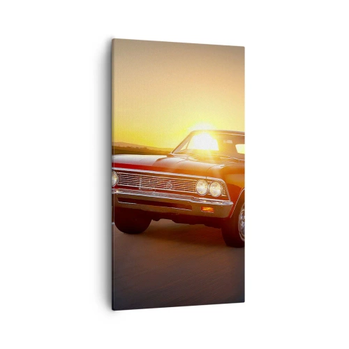 Impression sur toile - Image sur toile - Le désir est de couleur rouge - 55x100 cm