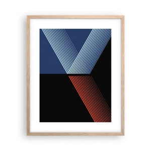 Affiche dans un chêne clair - Poster - Histoire simple - 40x50 cm