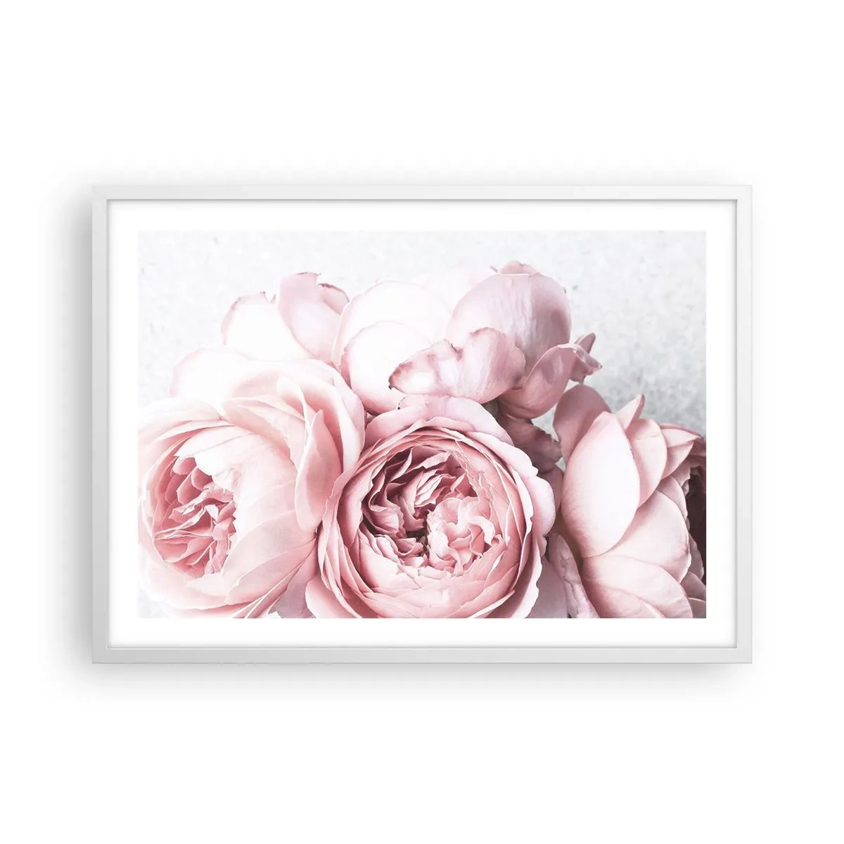 Affiche dans un cadre blanc - Poster - Pour les romantiques - 70x50 cm
