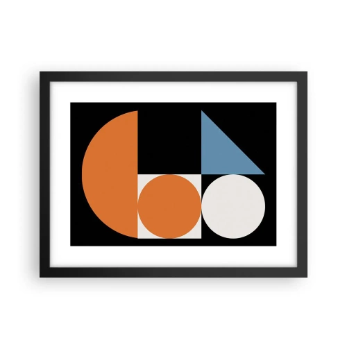Affiche dans un cadre noir - Poster - Rangement de figures - 40x30 cm