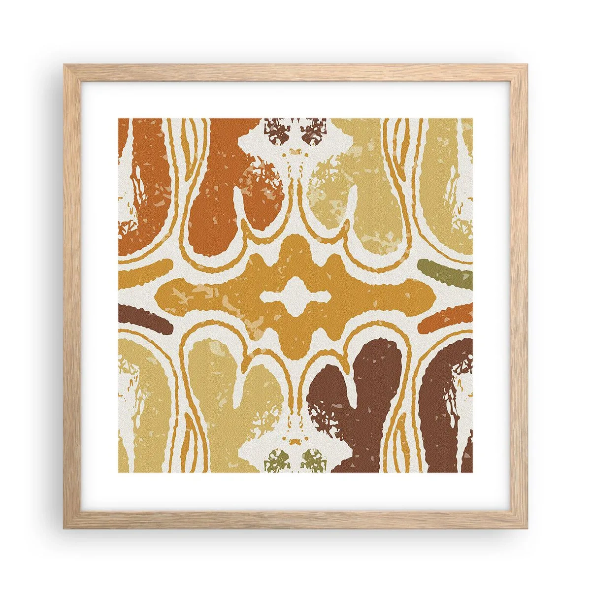 Affiche dans un chêne clair - Poster - Abstraction sentimentale - 40x40 cm