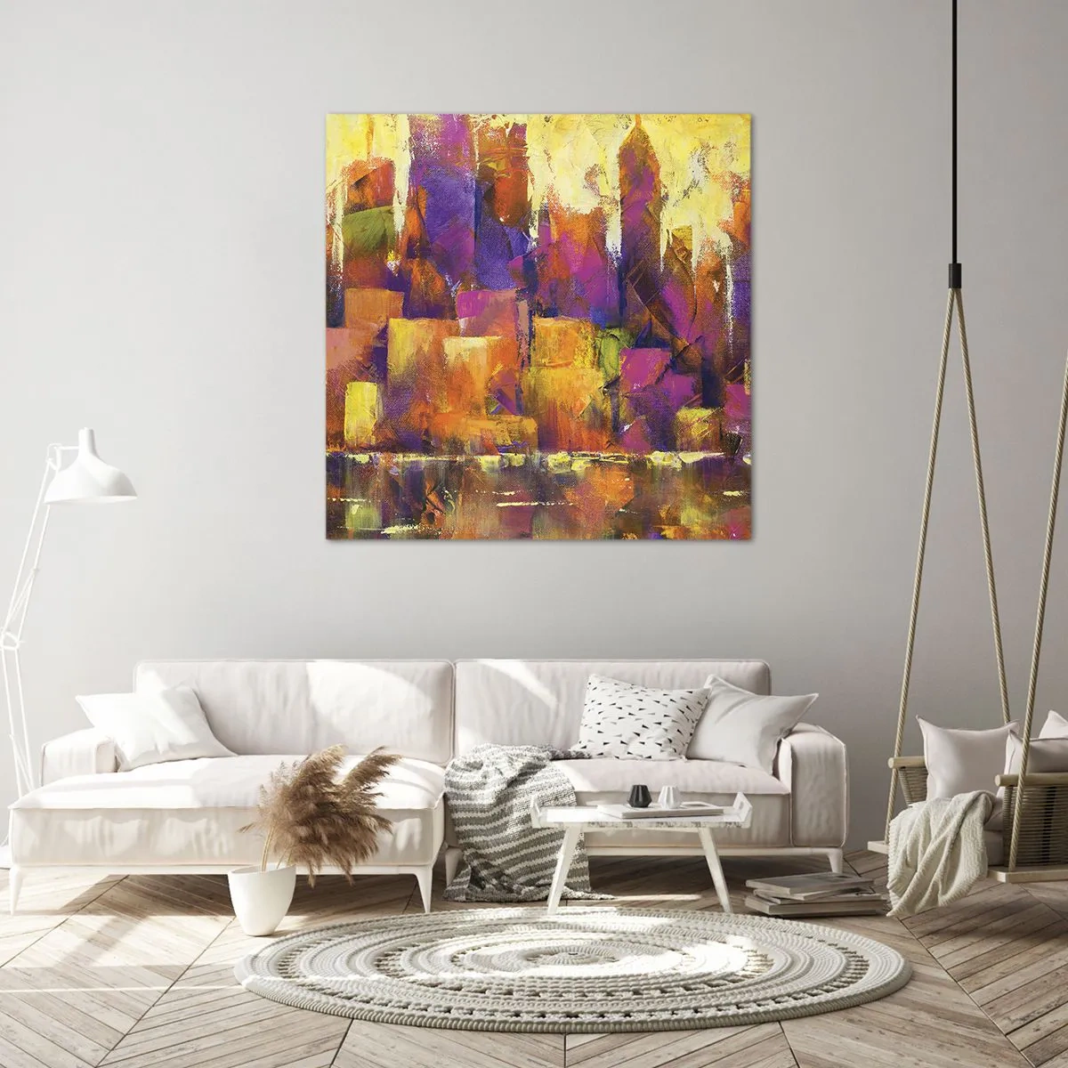 Impression sur toile - Image sur toile - Composition métropolitaine - 70x70 cm