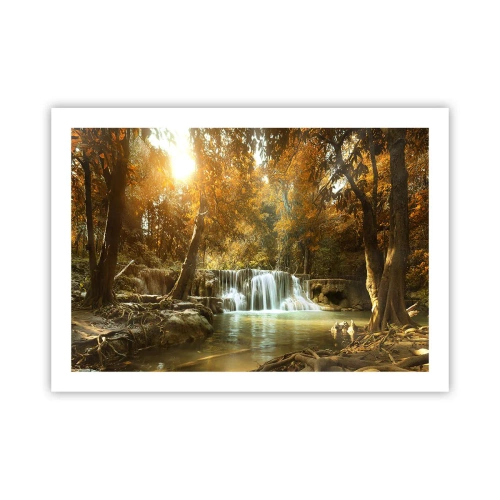 Affiche - Poster - Cascade du parc - 70x50 cm
