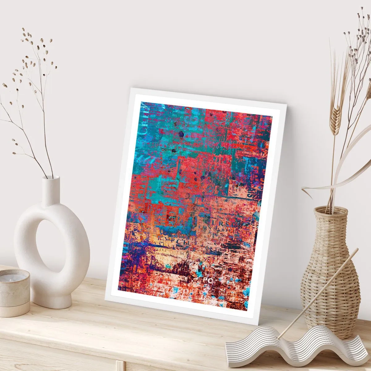 Affiche dans un cadre blanc - Poster - Mémoire et oubli - 30x40 cm