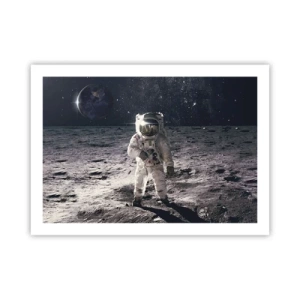 Affiche - Poster - Salutations de la lune - 70x50 cm