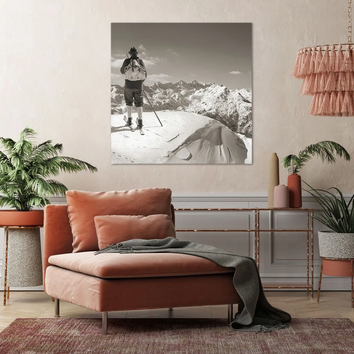 Impression sur toile - Image sur toile - Toutes les mêmes ces montagnes - 70x70 cm