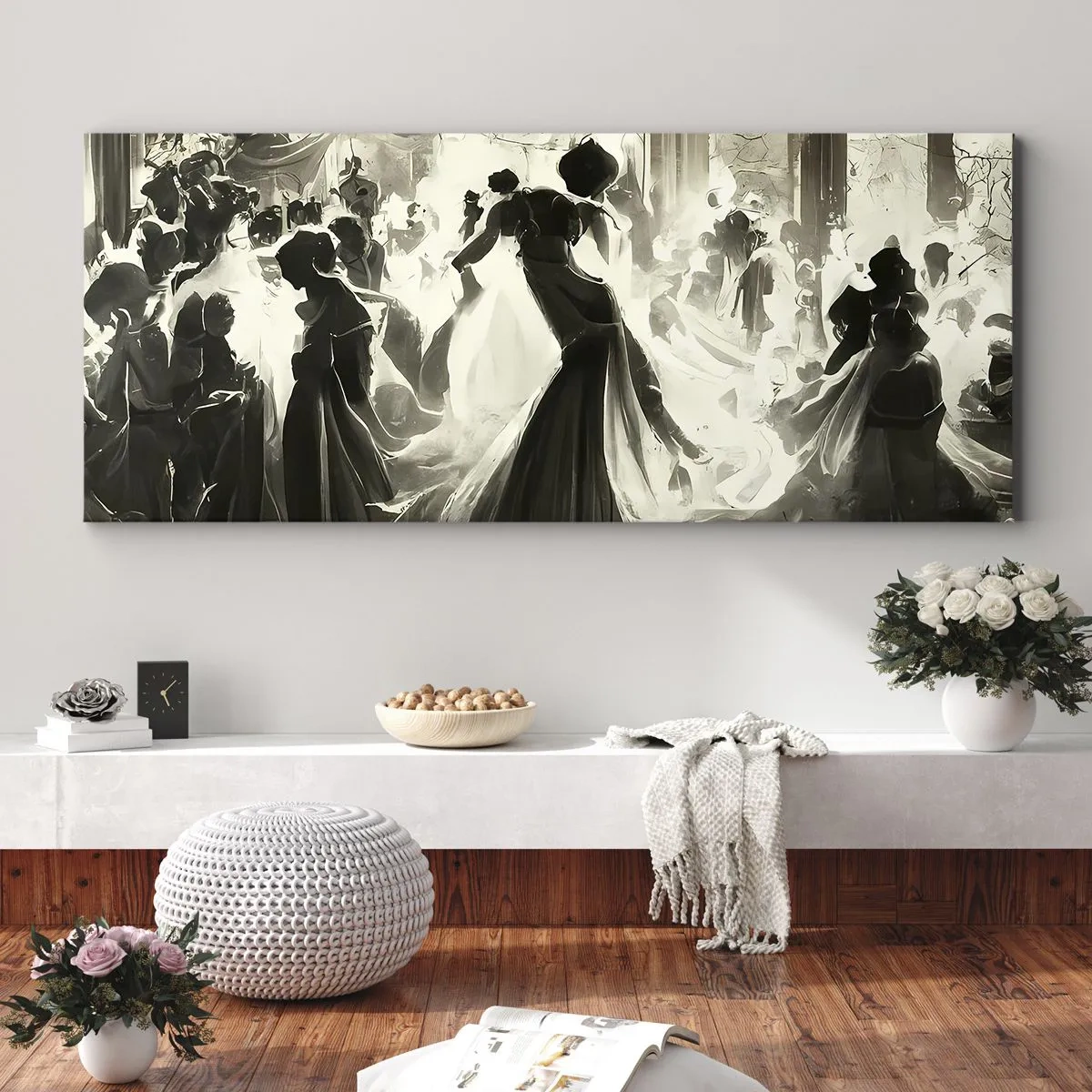 Impression sur toile - Image sur toile - La grande mascarade - 100x40 cm