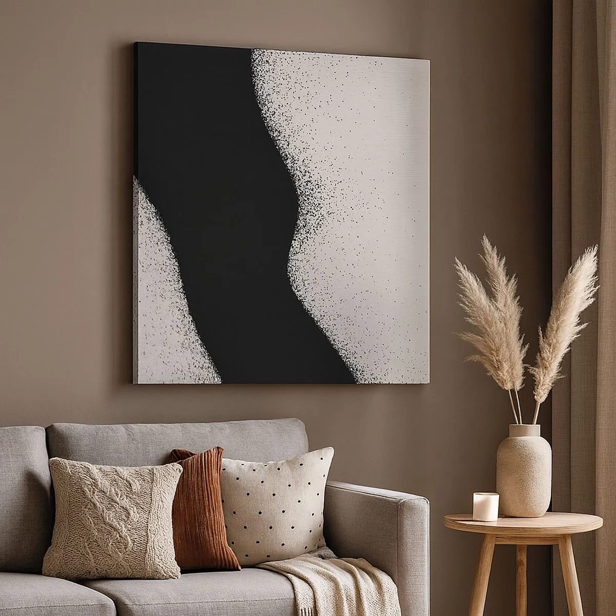 Impression sur toile - Image sur toile - Équilibre fluide - 30x30 cm