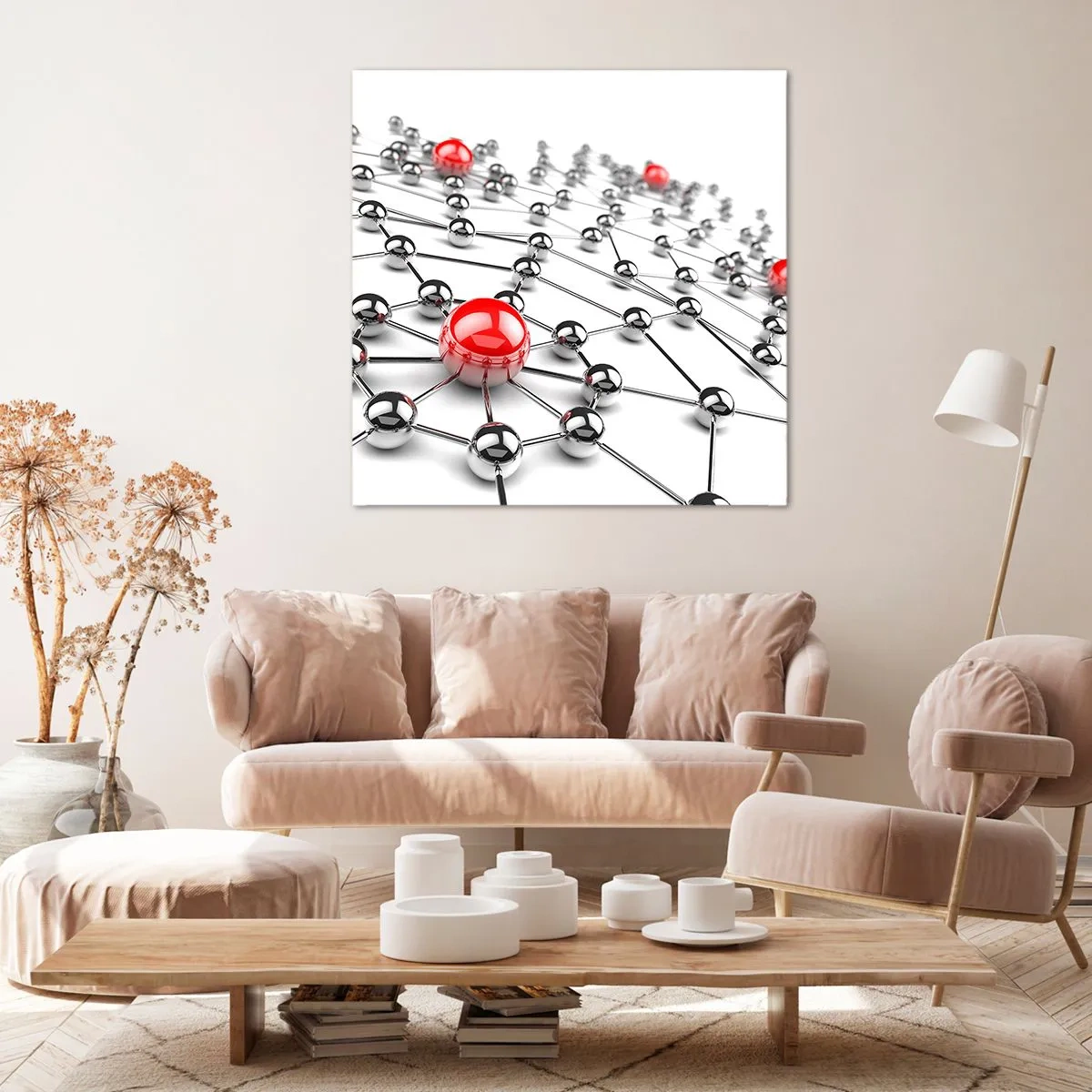 Impression sur toile - Image sur toile - Toile argentée - 60x60 cm