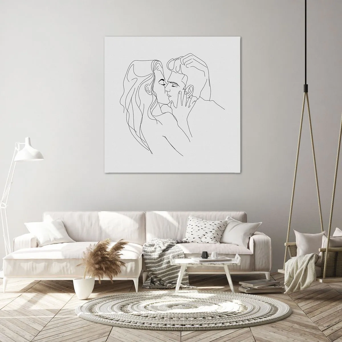 Impression sur toile - Image sur toile - La même ligne - 50x50 cm