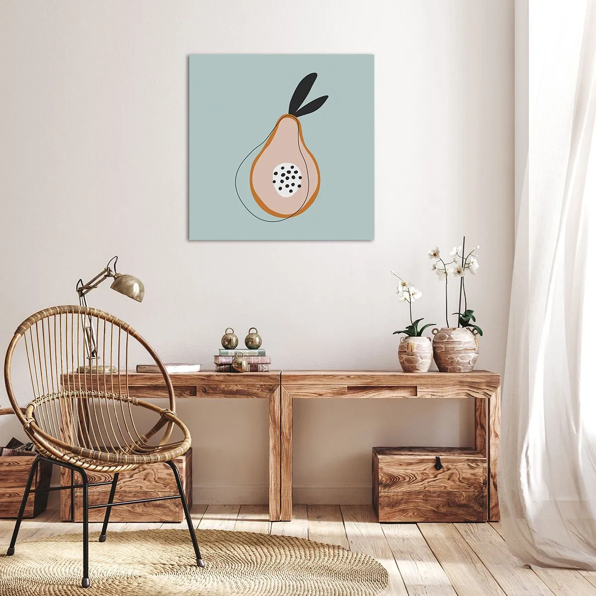 Impression sur toile - Image sur toile - Pénétrer la nature des choses - 40x40 cm