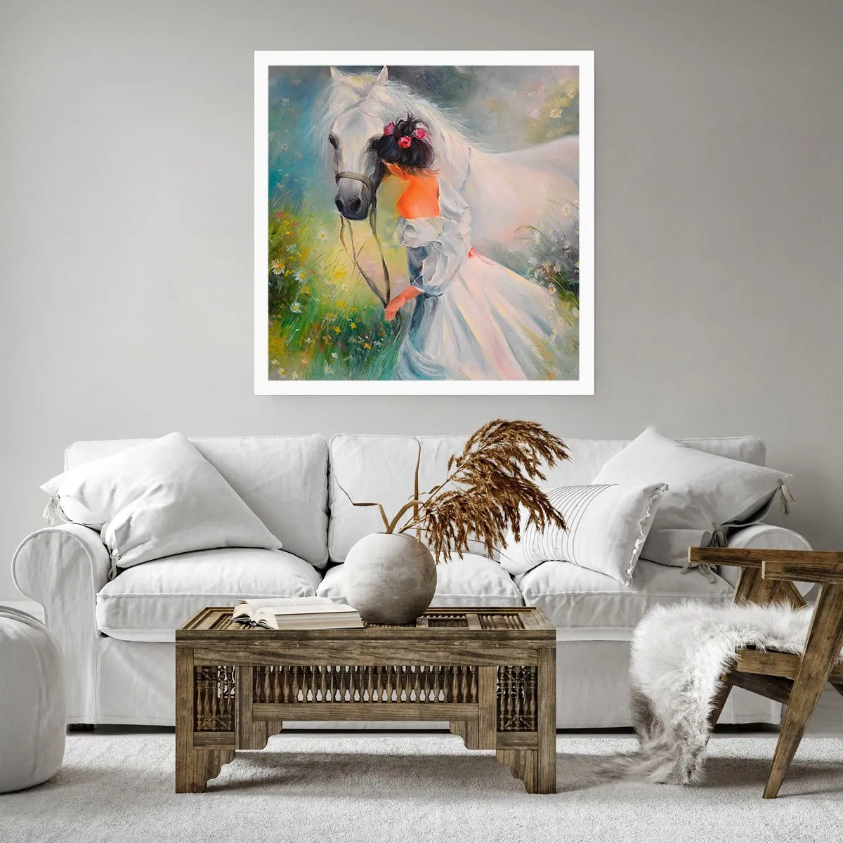 Affiche - Poster - Comme dans un beau rêve - 60x60 cm