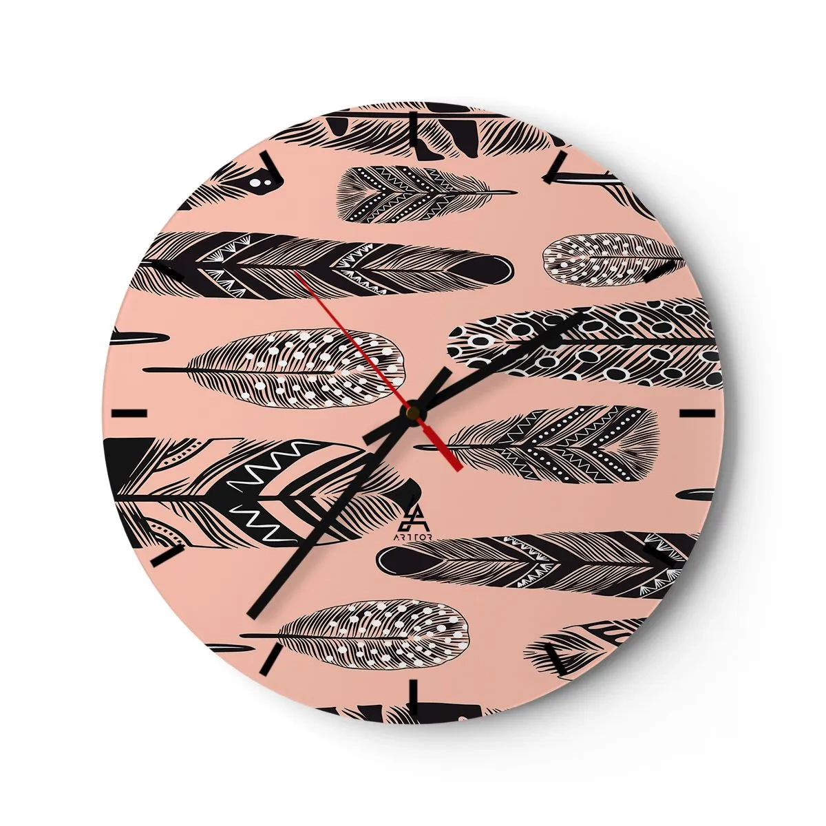 Horloge murale - Pendule murale - Collection indienne - 40x40 cm