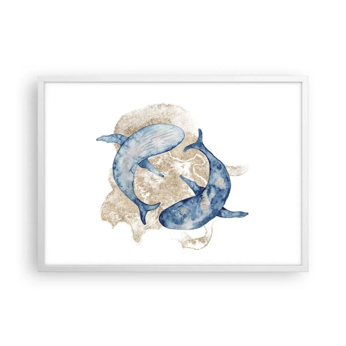 Affiche dans un cadre blanc - Poster - Amis ou amoureux? - 70x50 cm