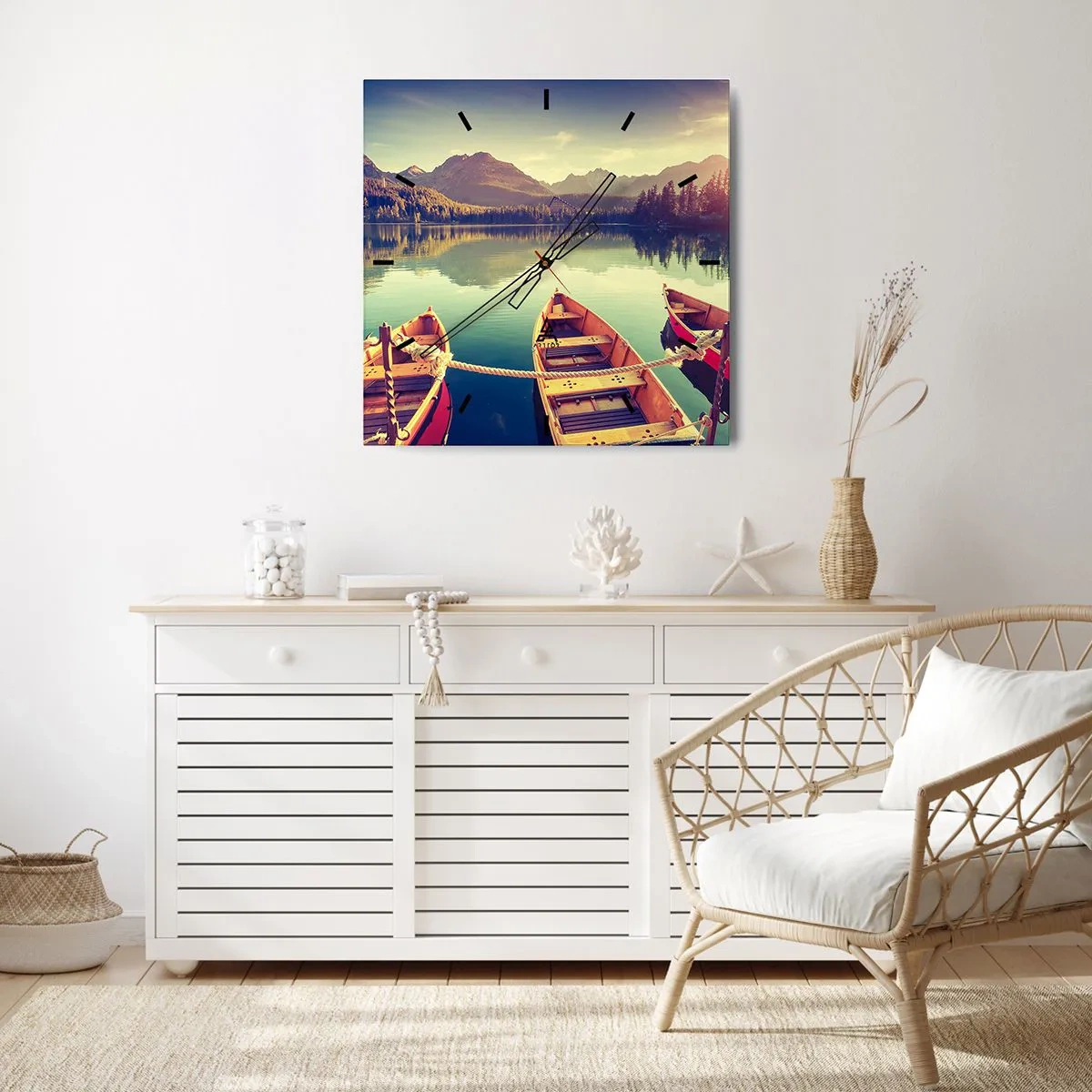 Horloge murale - Pendule murale - Vivre selon ses règles - 40x40 cm