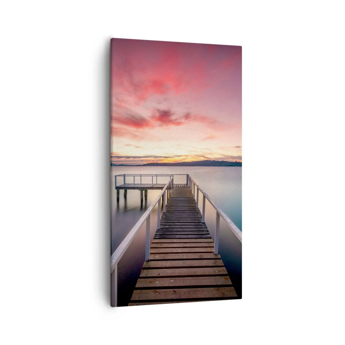 Impression sur toile - Image sur toile - La douce flamme du soir - 55x100 cm