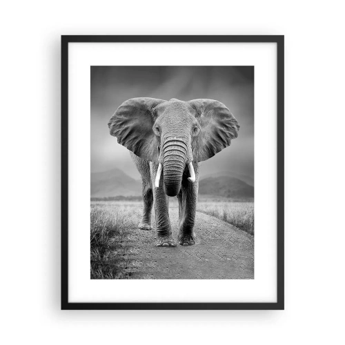 Affiche dans un cadre noir - Poster - Les hôtes vous saluent - 40x50 cm