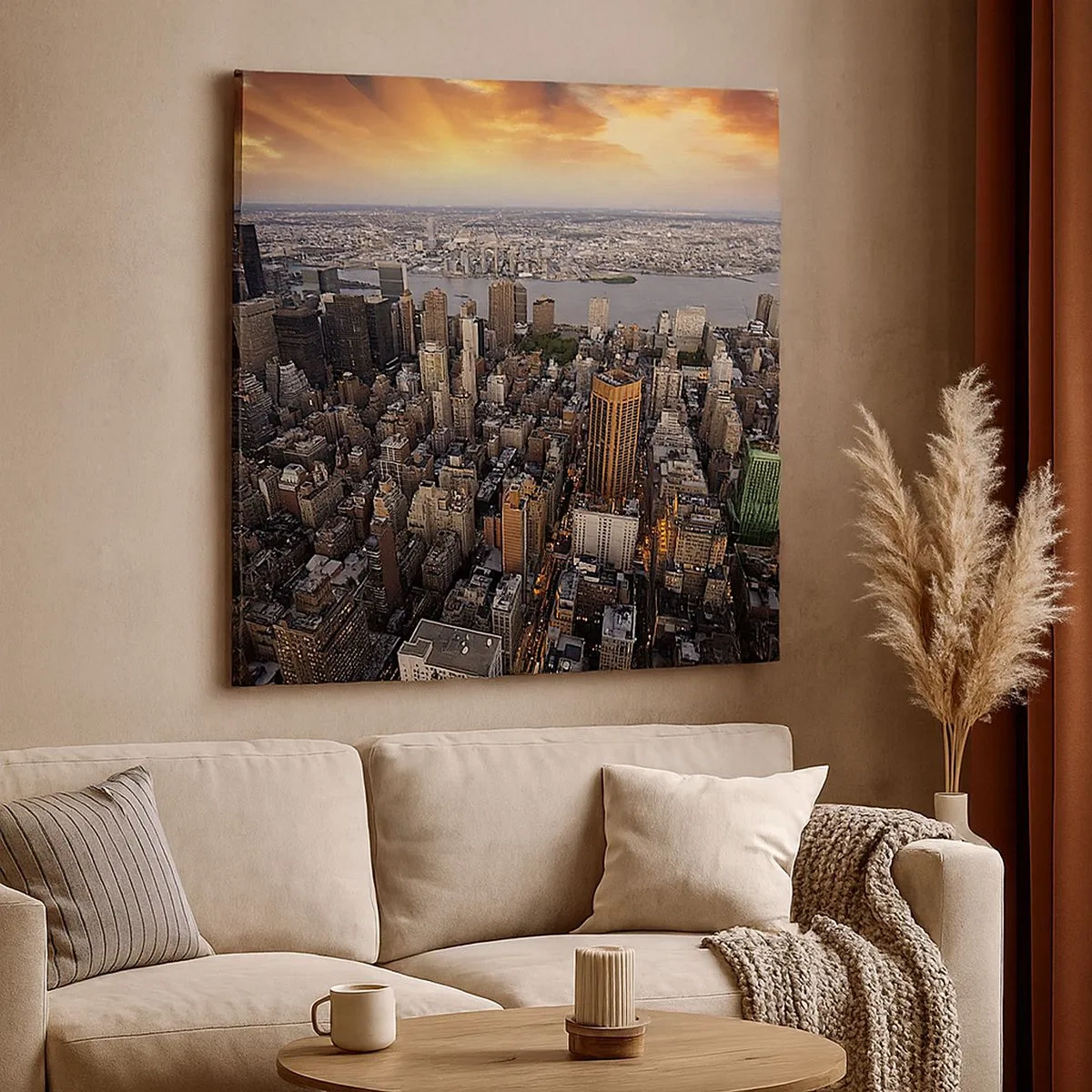 Impression sur toile - Image sur toile - Le cœur battant de notre époque - 30x30 cm