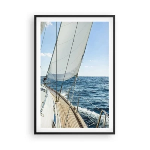 Affiche dans un cadre noir - Poster - Ohé, l'aventure - 61x91 cm