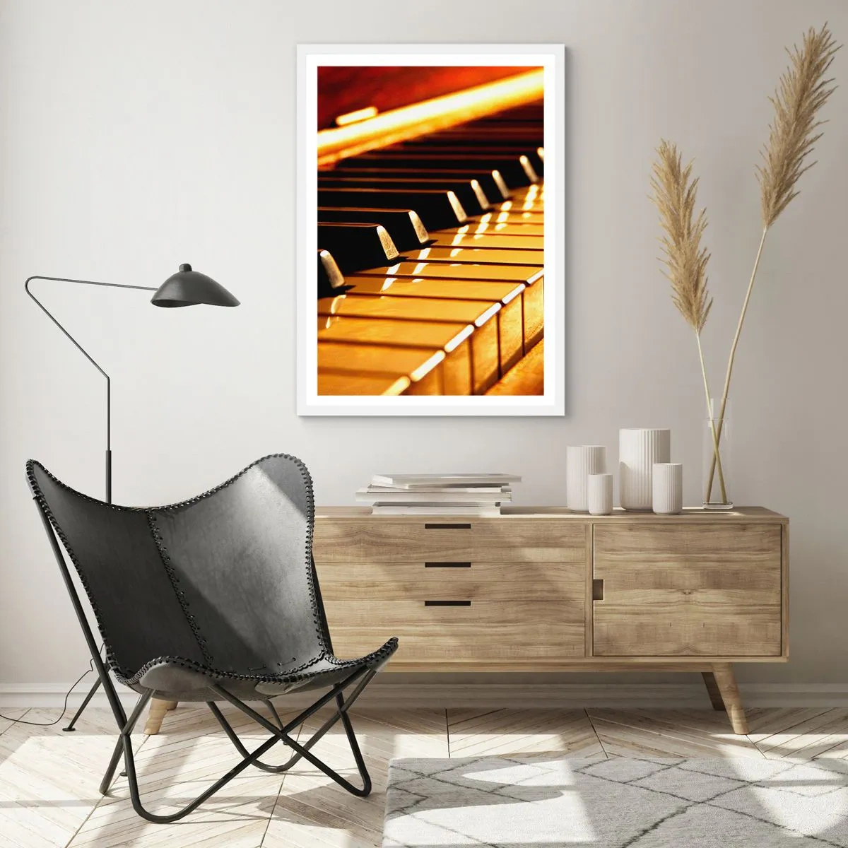 Affiche dans un cadre blanc - Poster - Des possibilités infinies - 70x100 cm