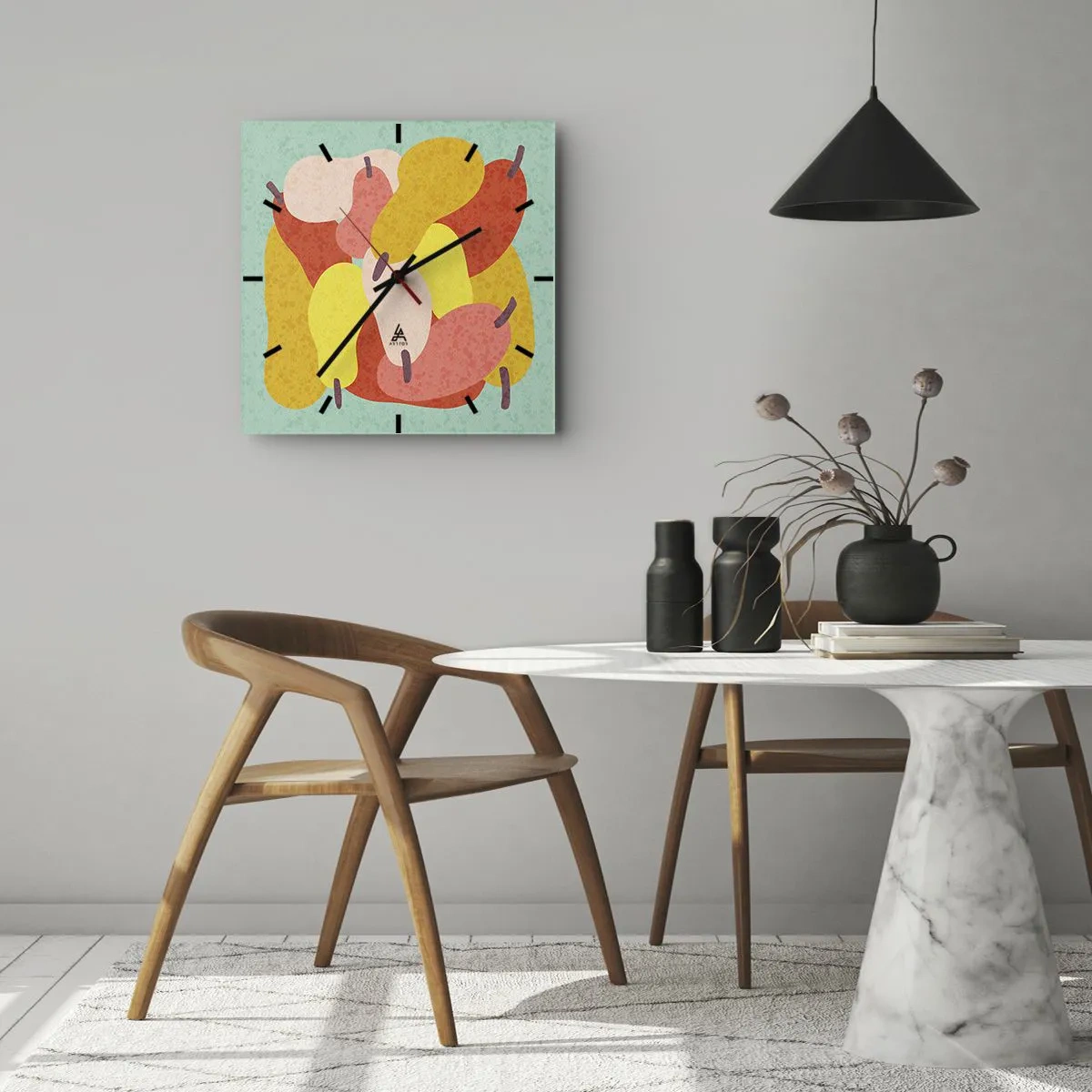 Horloge murale - Pendule murale - Essayez le soleil d'été - 40x40 cm