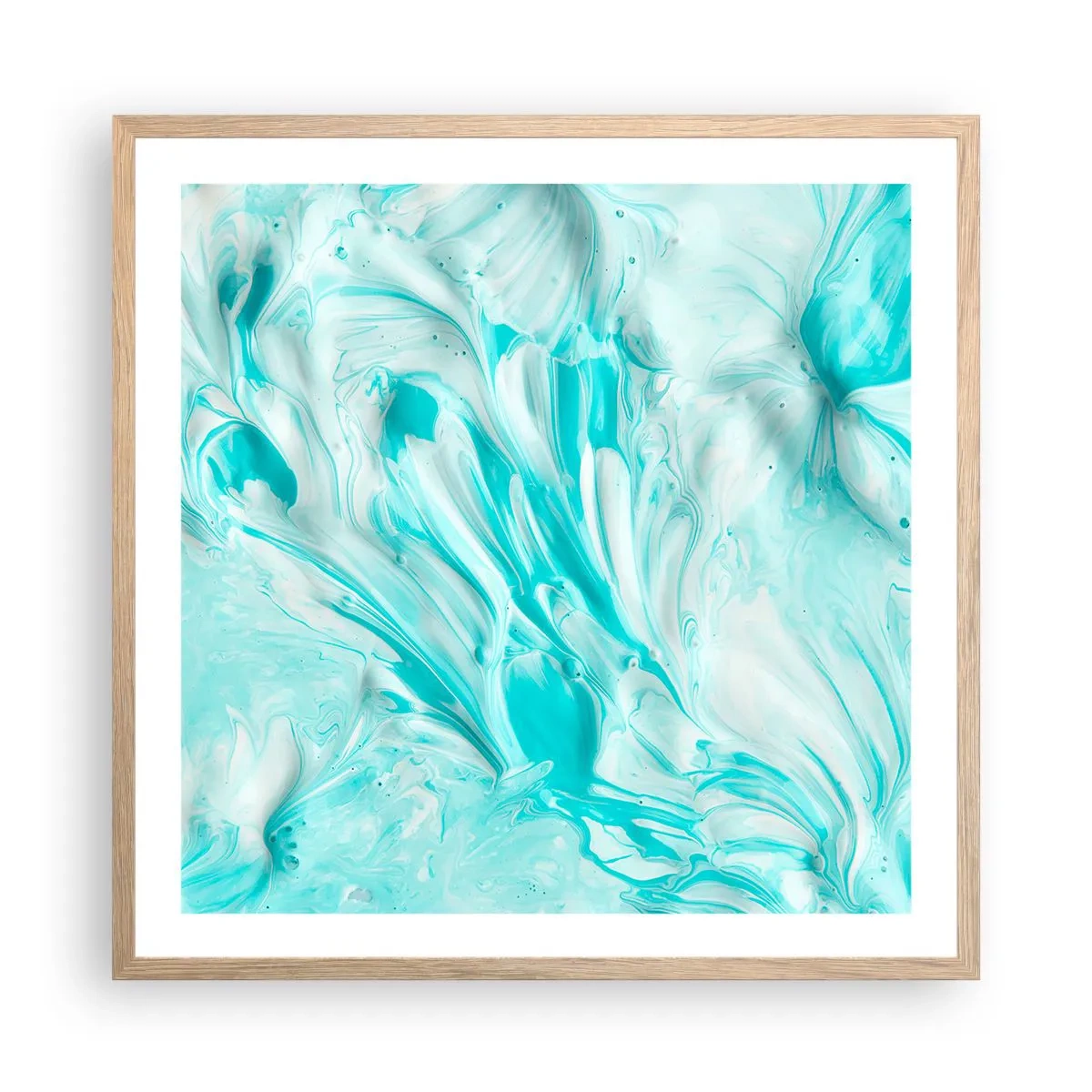 Affiche dans un chêne clair - Poster - Ensemble pour toujours - 60x60 cm