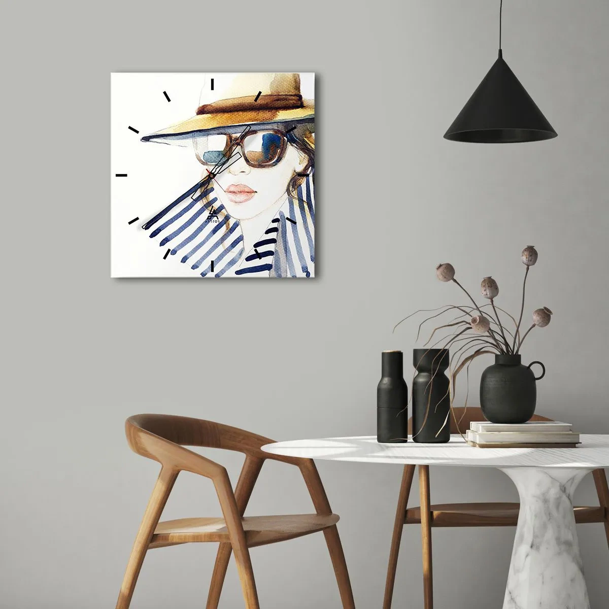 Horloge murale - Pendule murale - La Floride vous souhaite la bienvenue ! - 40x40 cm