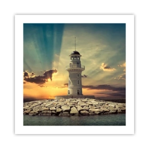 Affiche - Poster - Lumière - Bonté - Beauté - 50x50 cm