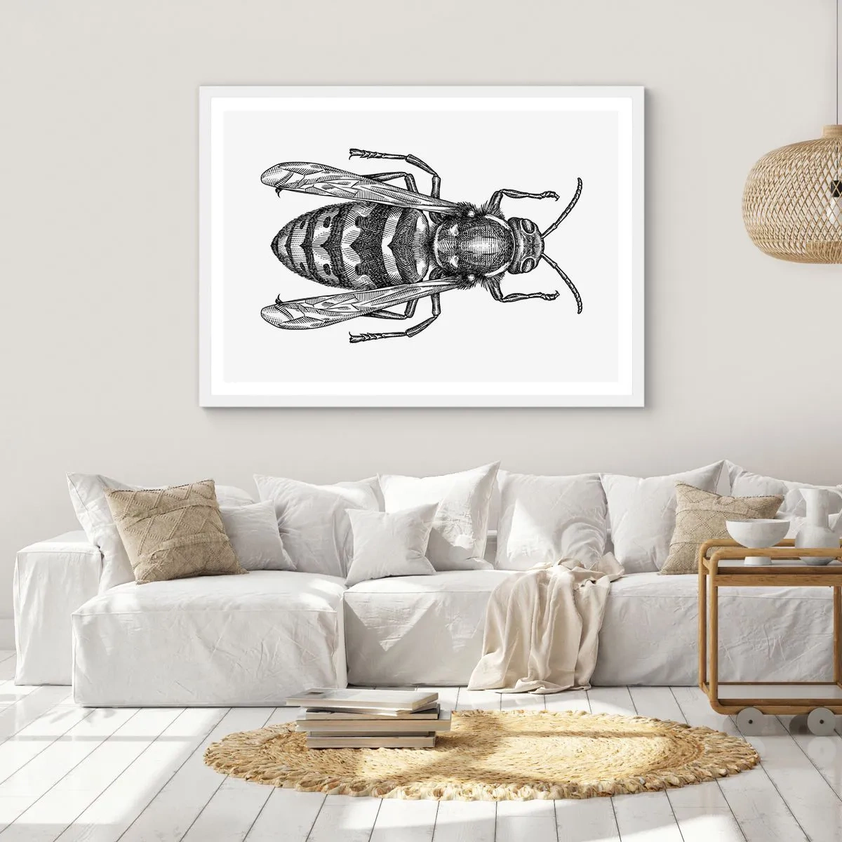 Affiche dans un cadre blanc - Poster - D'une planète d'insectes - 50x40 cm