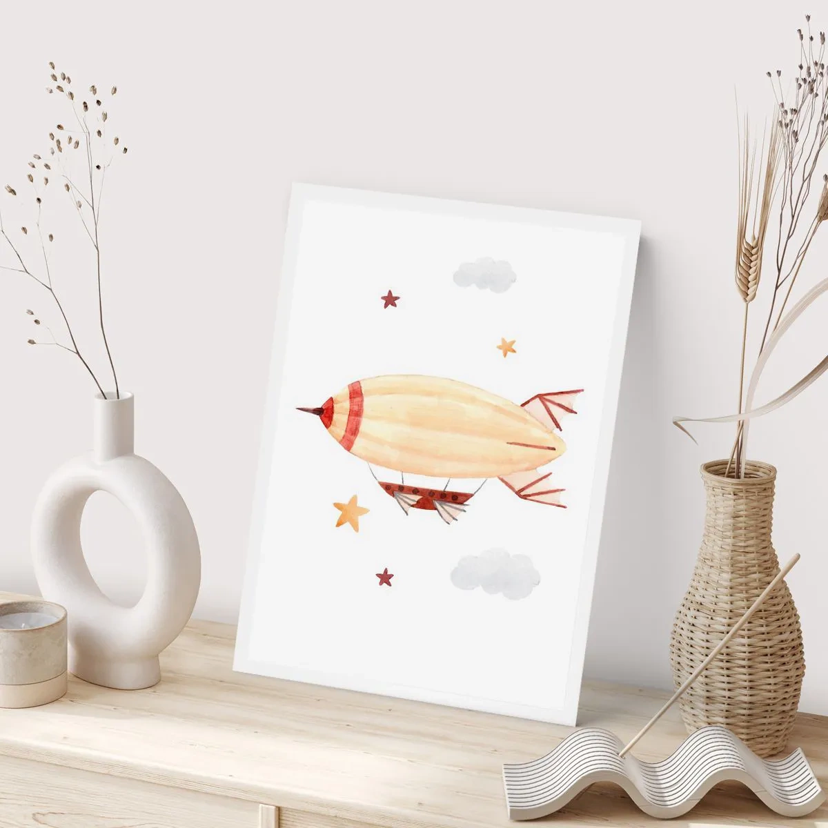 Affiche - Poster - Dirigeable - 40x50 cm