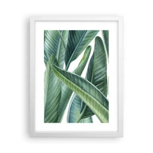 Affiche dans un cadre blanc - Poster - La nature face à elle-même - 30x40 cm