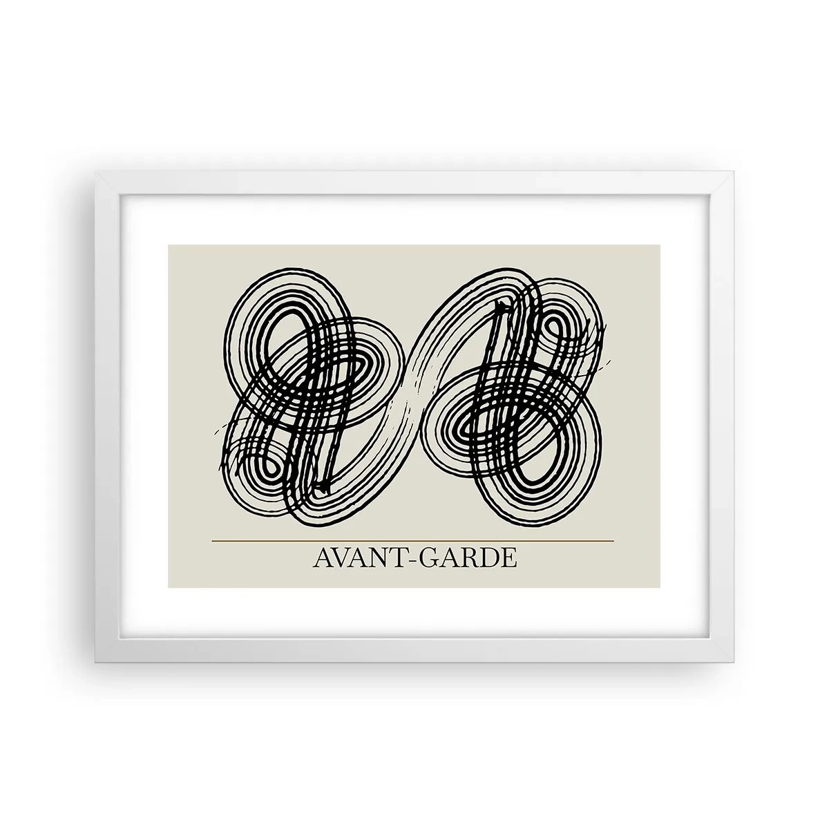 Affiche dans un cadre blanc - Poster - C'est venu spontanément - 40x30 cm