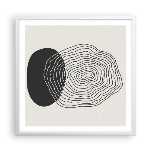 Affiche dans un cadre blanc - Poster - Durabilité et oscillation - 60x60 cm