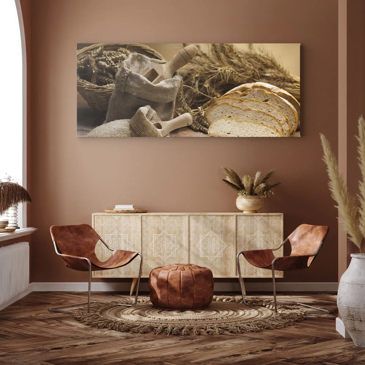 Impression sur toile - Image sur toile - Comment il coupe avec un couteau - 100x40 cm