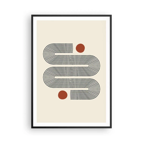 Affiche dans un cadre noir - Poster - Du début à la fin - 70x100 cm