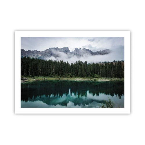 Affiche - Poster - Chut, chut, ne réveillons pas l'eau qui dort - 70x50 cm