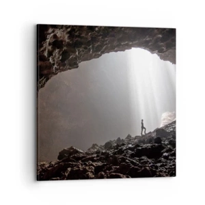 Impression sur toile - Image sur toile - Grotte lumineuse - 70x70 cm