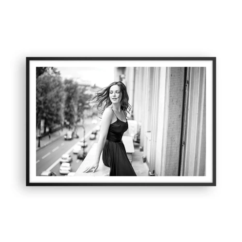 Affiche dans un cadre noir - Poster - Certainement un Parisien - 91x61 cm