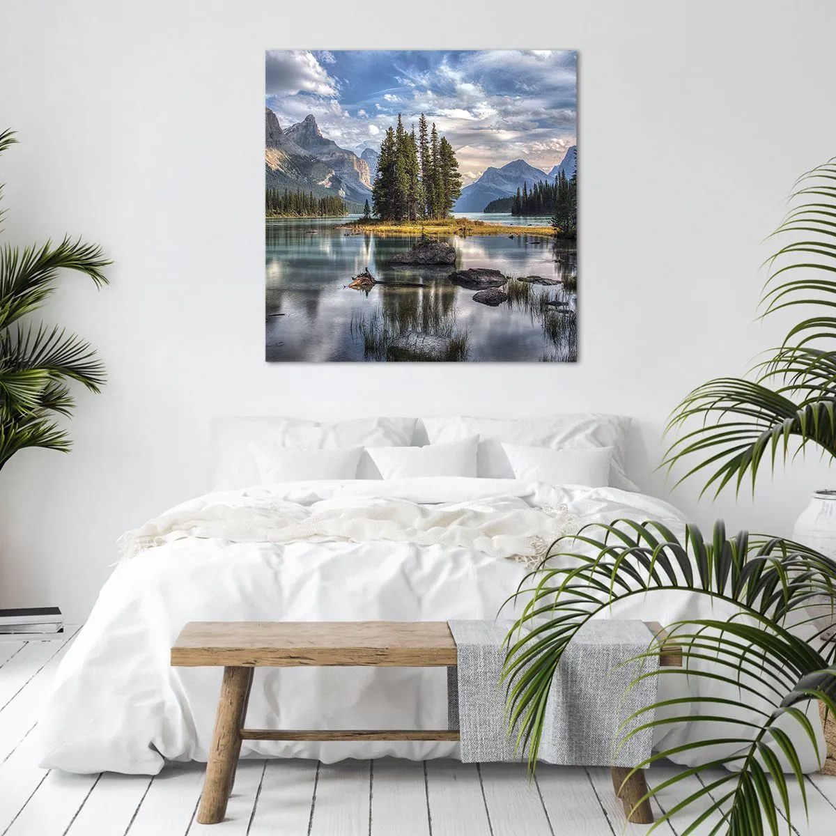 Impression sur toile - Image sur toile - Sous les grandes eaux claires - 40x40 cm