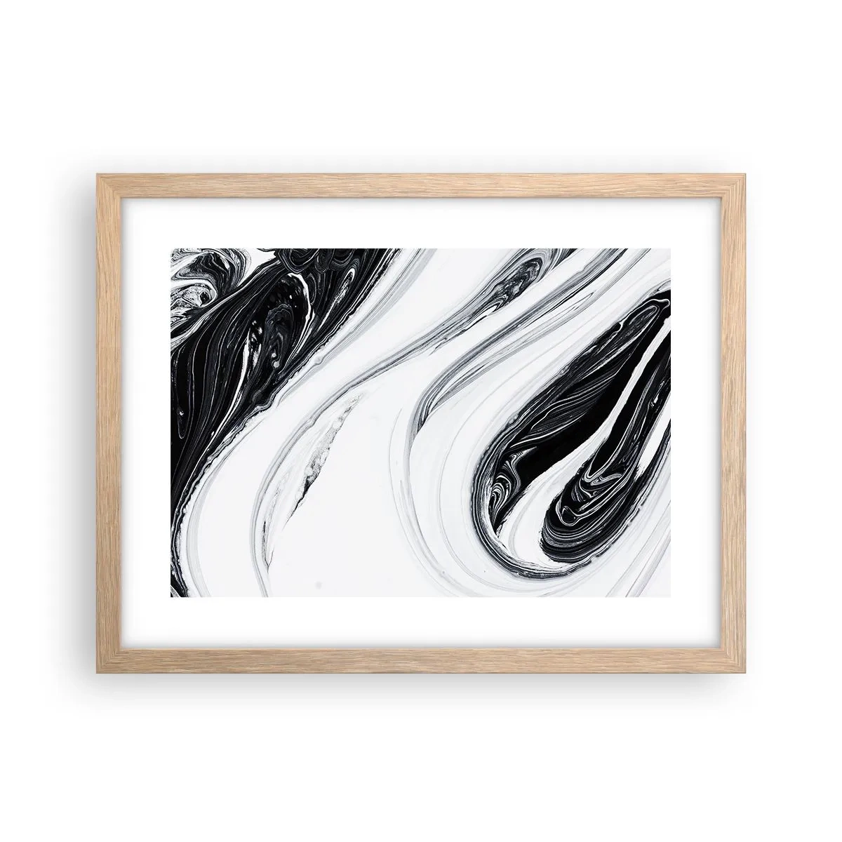 Affiche dans un chêne clair - Poster - Une combinaison d'opposés - 40x30 cm