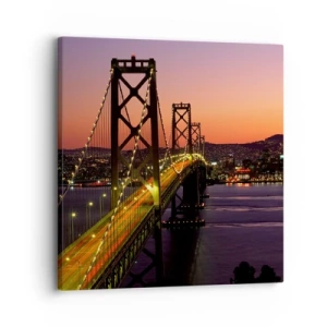 Impression sur toile - Image sur toile - Soirée violette - 30x30 cm